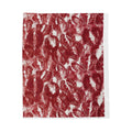 Kiss Print Velveteen Plush Blanket — Soft Red Lip Pattern Throw for Valentine’s Day